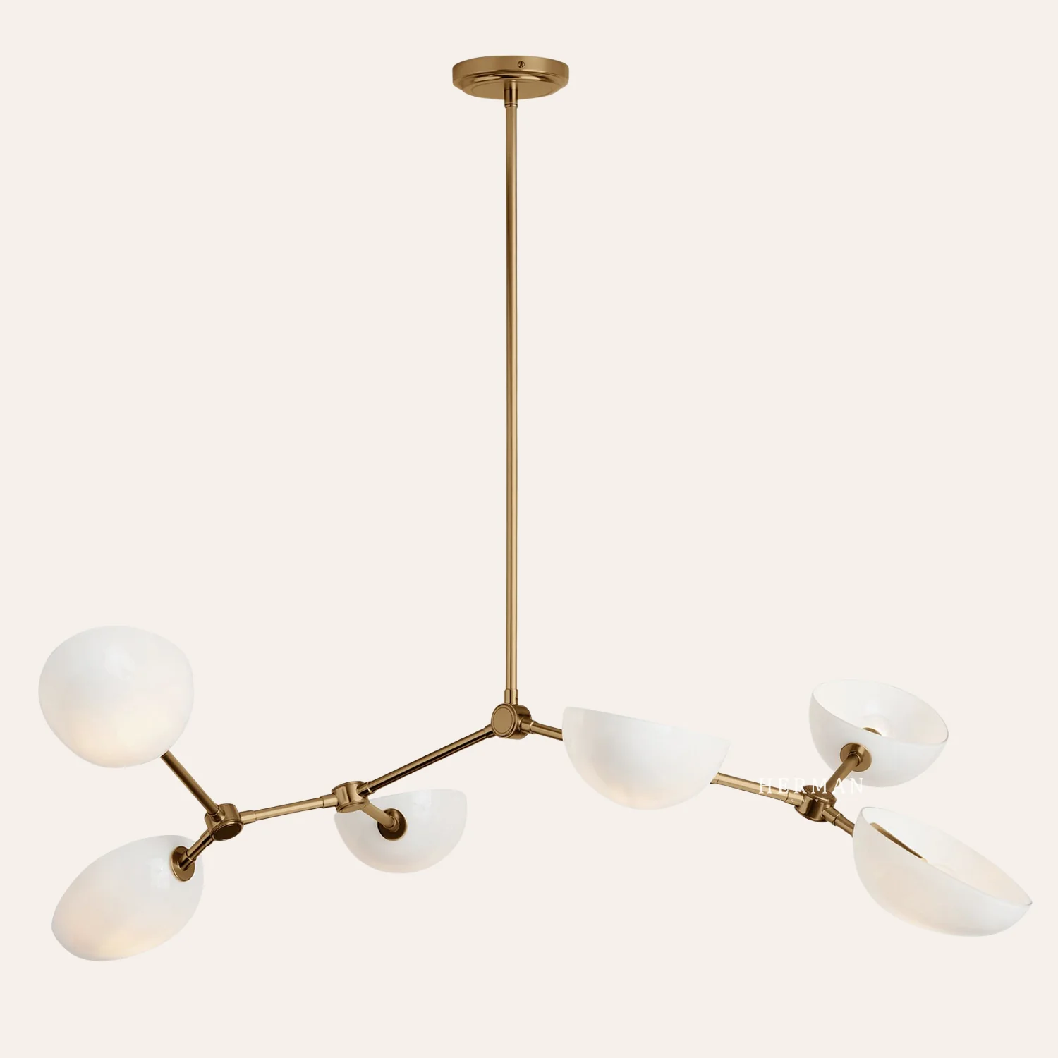 Argus Glass Chandelier 45" Width - Image 7