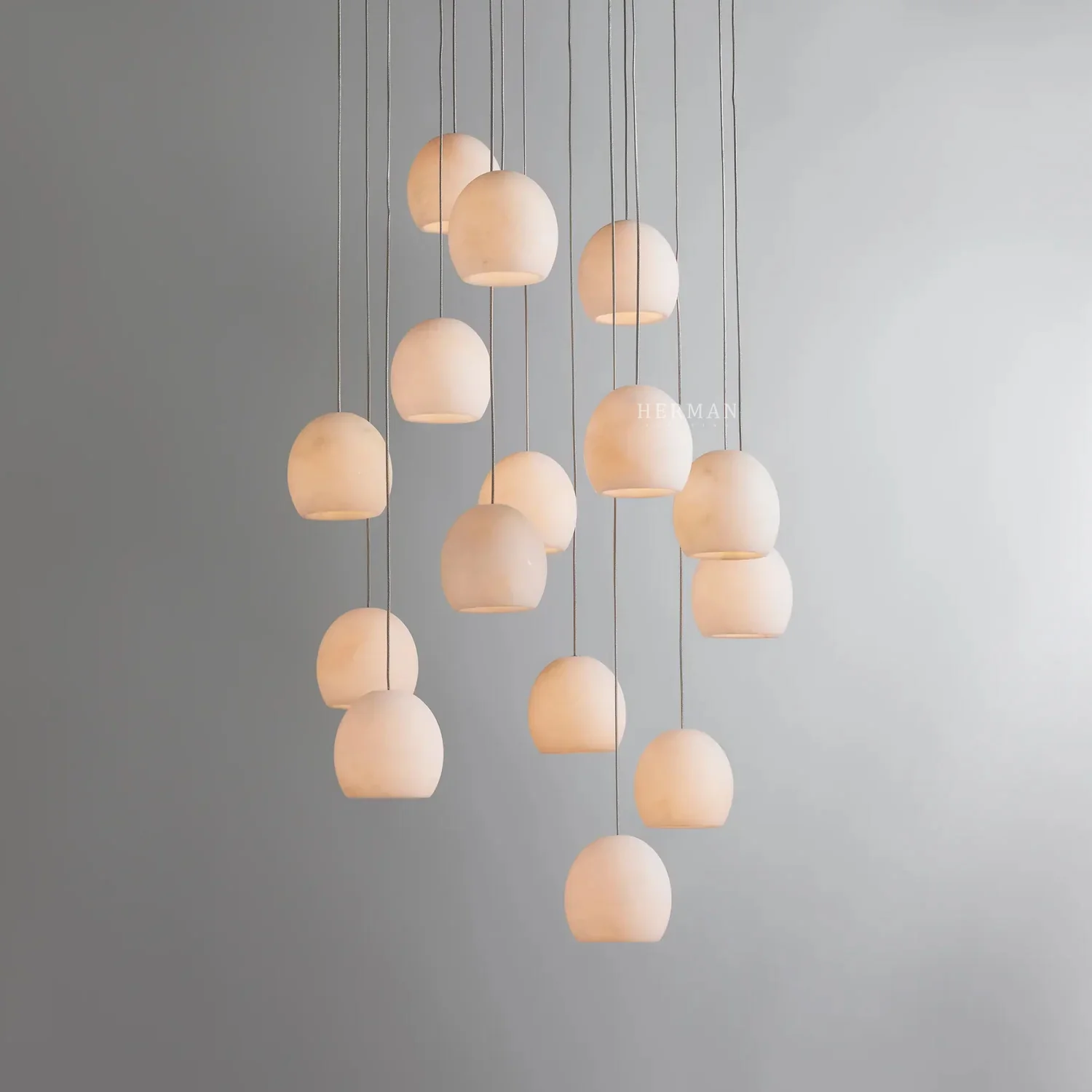 Arica Alabaster Round Chandelier - Image 13