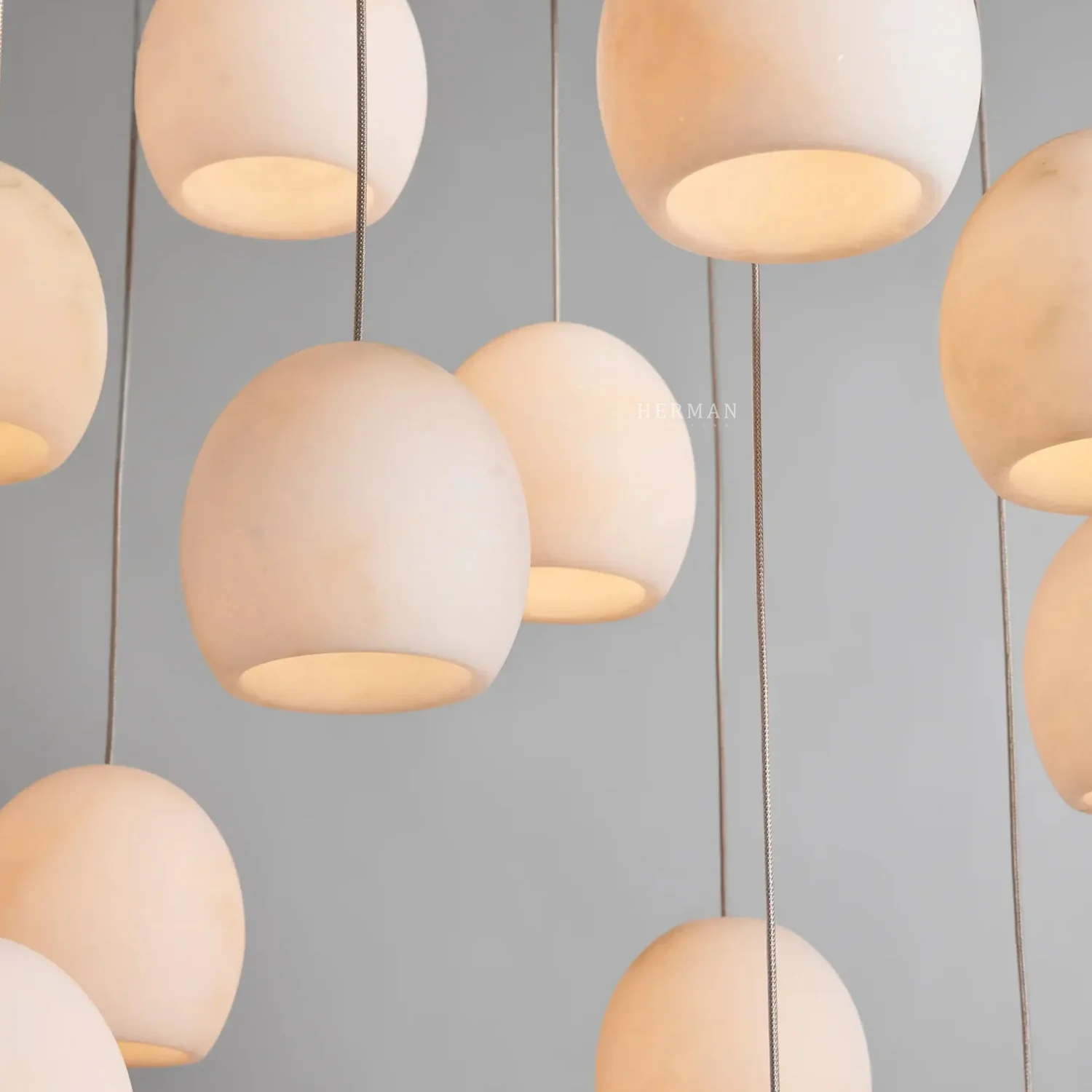 Arica Alabaster Round Chandelier - Image 15