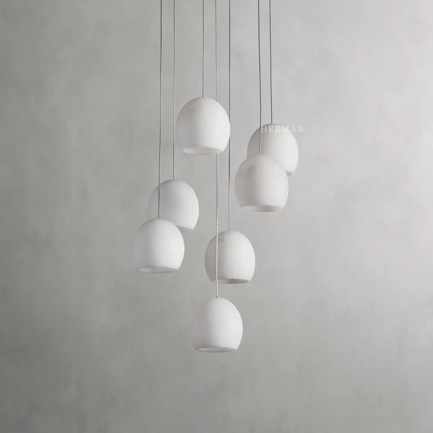 Arica Alabaster Round Chandelier - Image 9