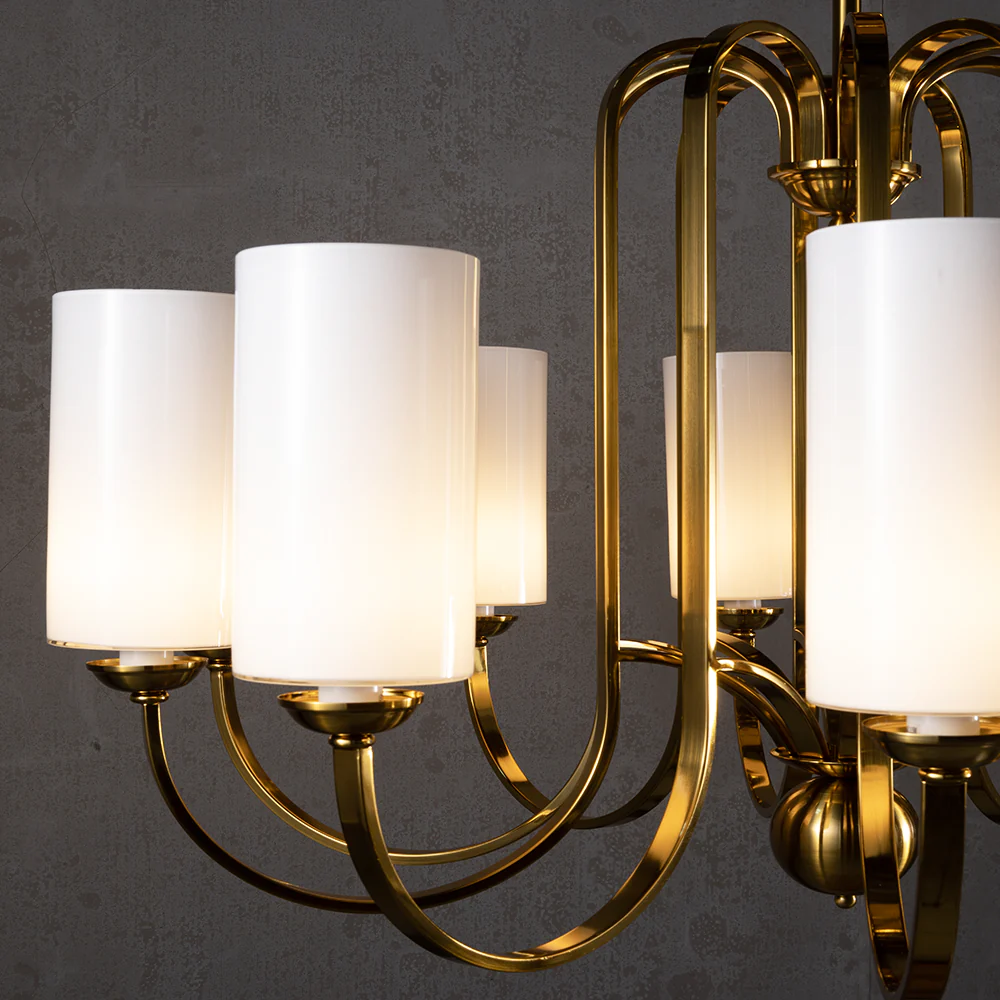 Aries Vintage Brass Chandelier - Image 3