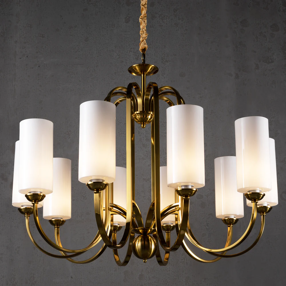 Aries Vintage Brass Chandelier - Image 6