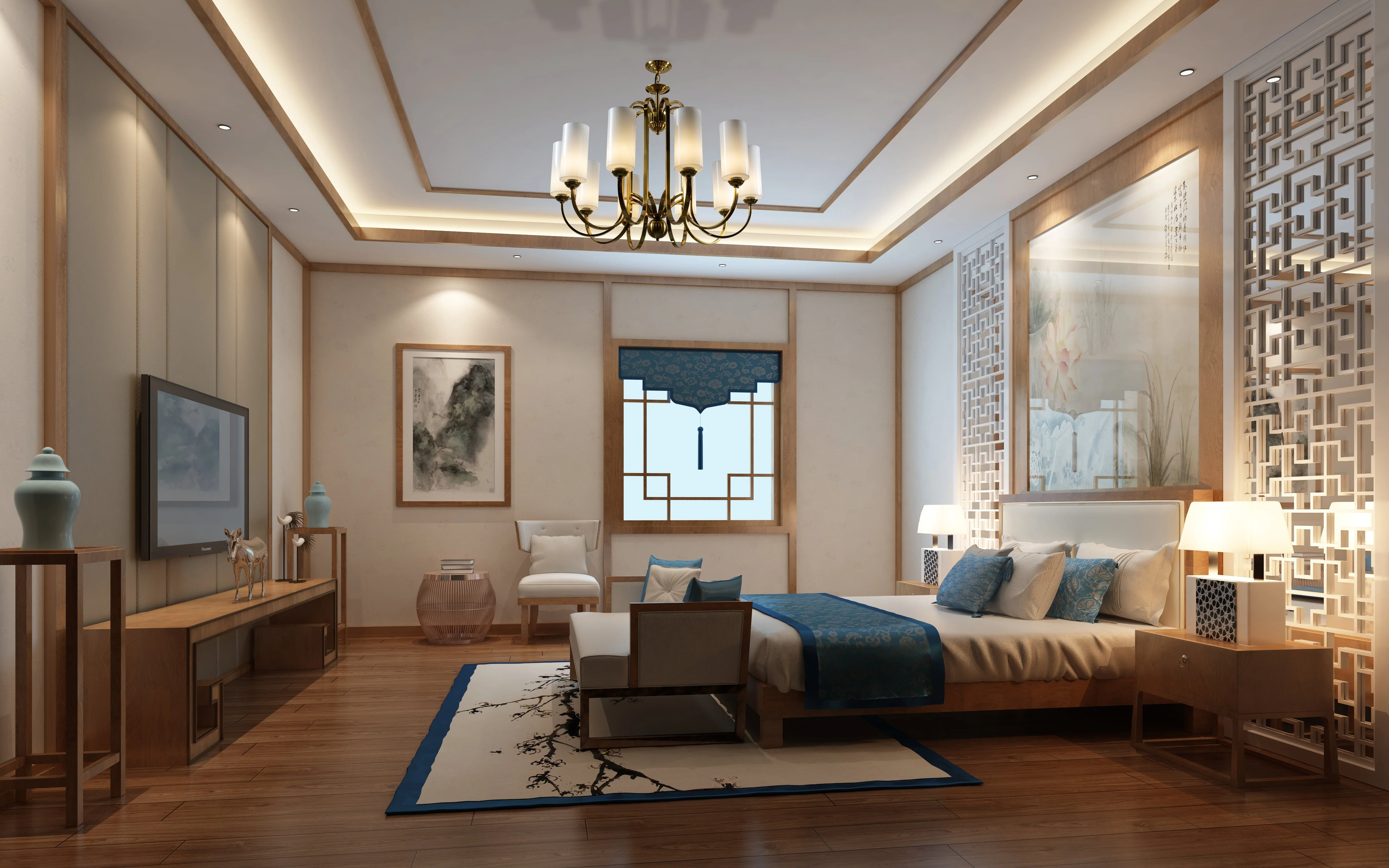 Aries Vintage Brass Chandelier - Image 8