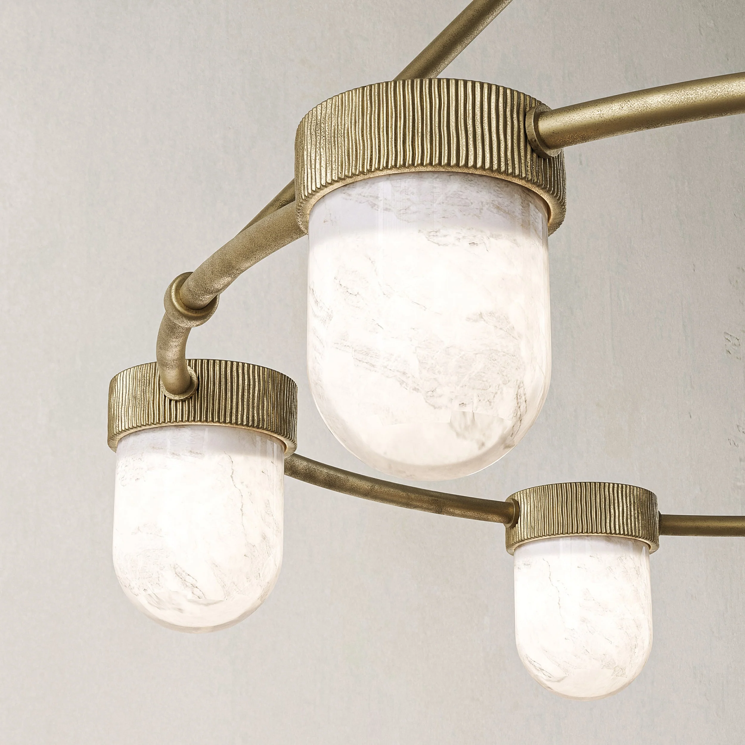 Arora Alabaster Chandelier 35" - Image 4