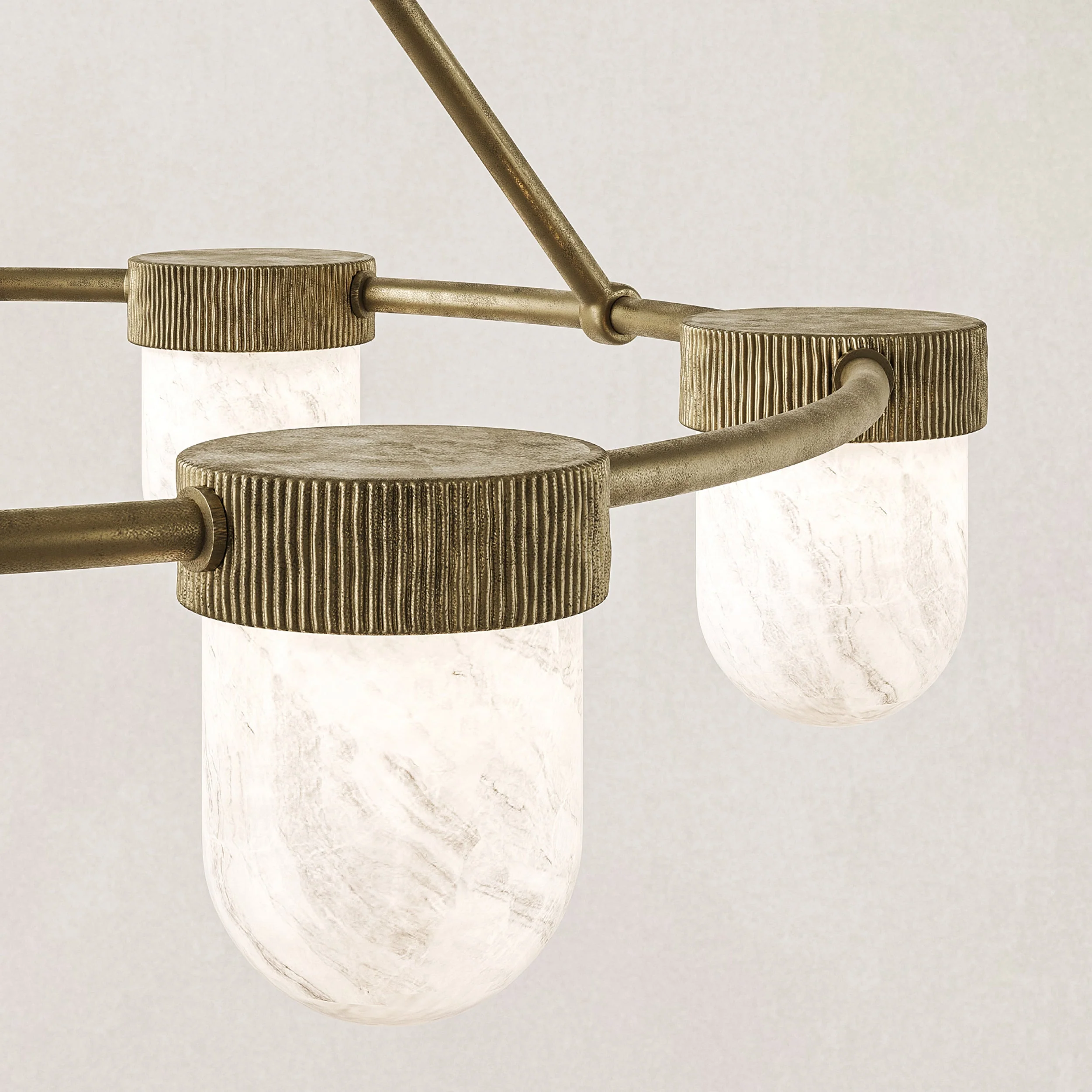 Arora Alabaster Chandelier 35" - Image 5