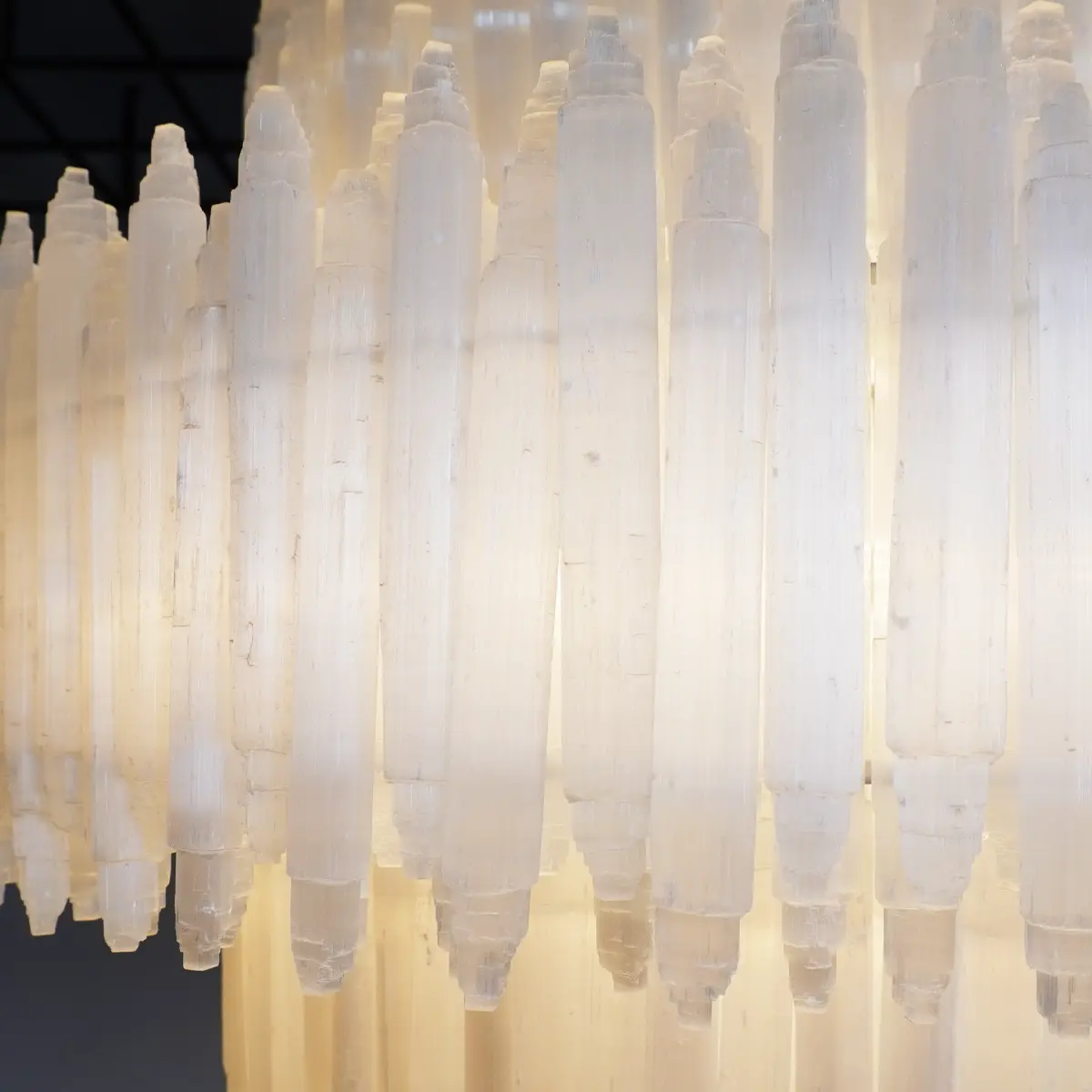Art Selenite Layer Round Chandelier - Image 3