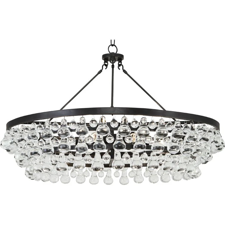 Artistic Pear Round Chandelier 50", Dining Room Round Chandelier - Image 11