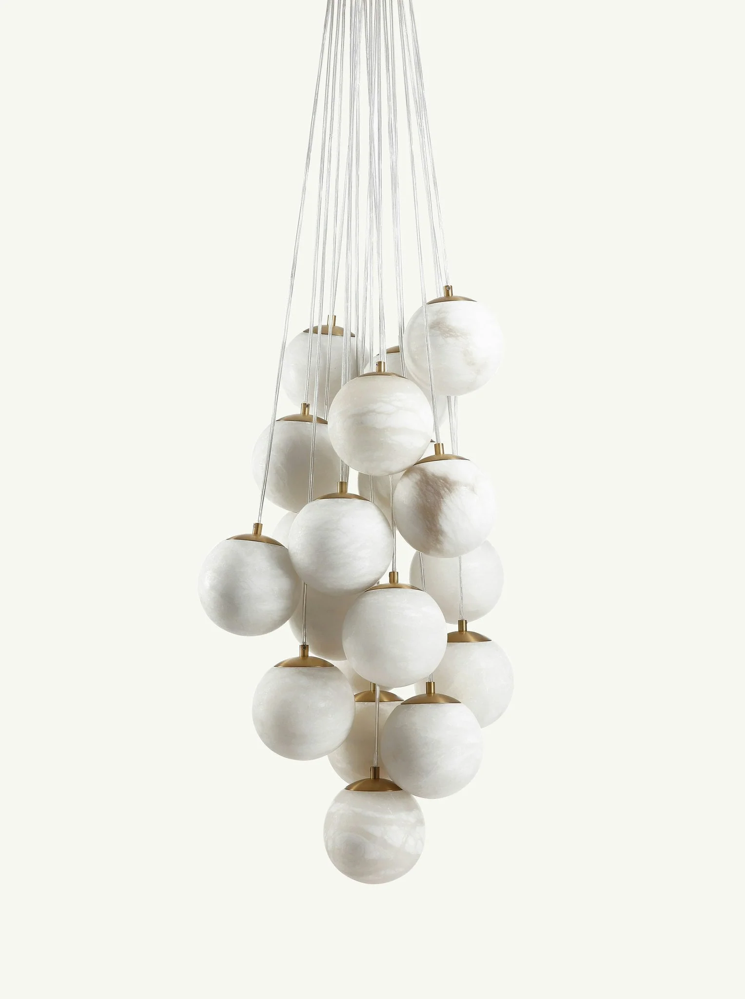 Aspen Alabaster 19 Light Chandelier 33.5" - Image 10