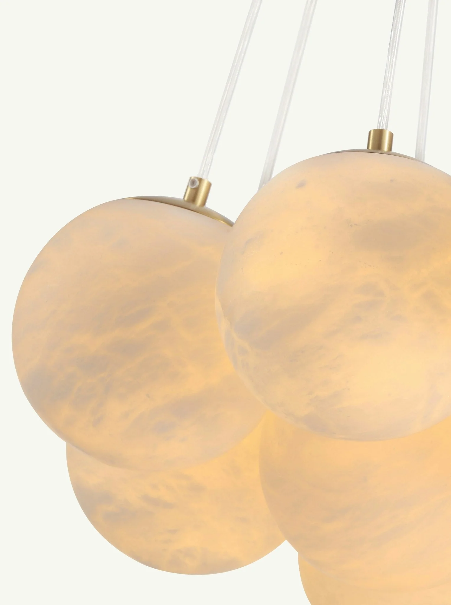 Aspen Alabaster 19 Light Chandelier 33.5" - Image 6