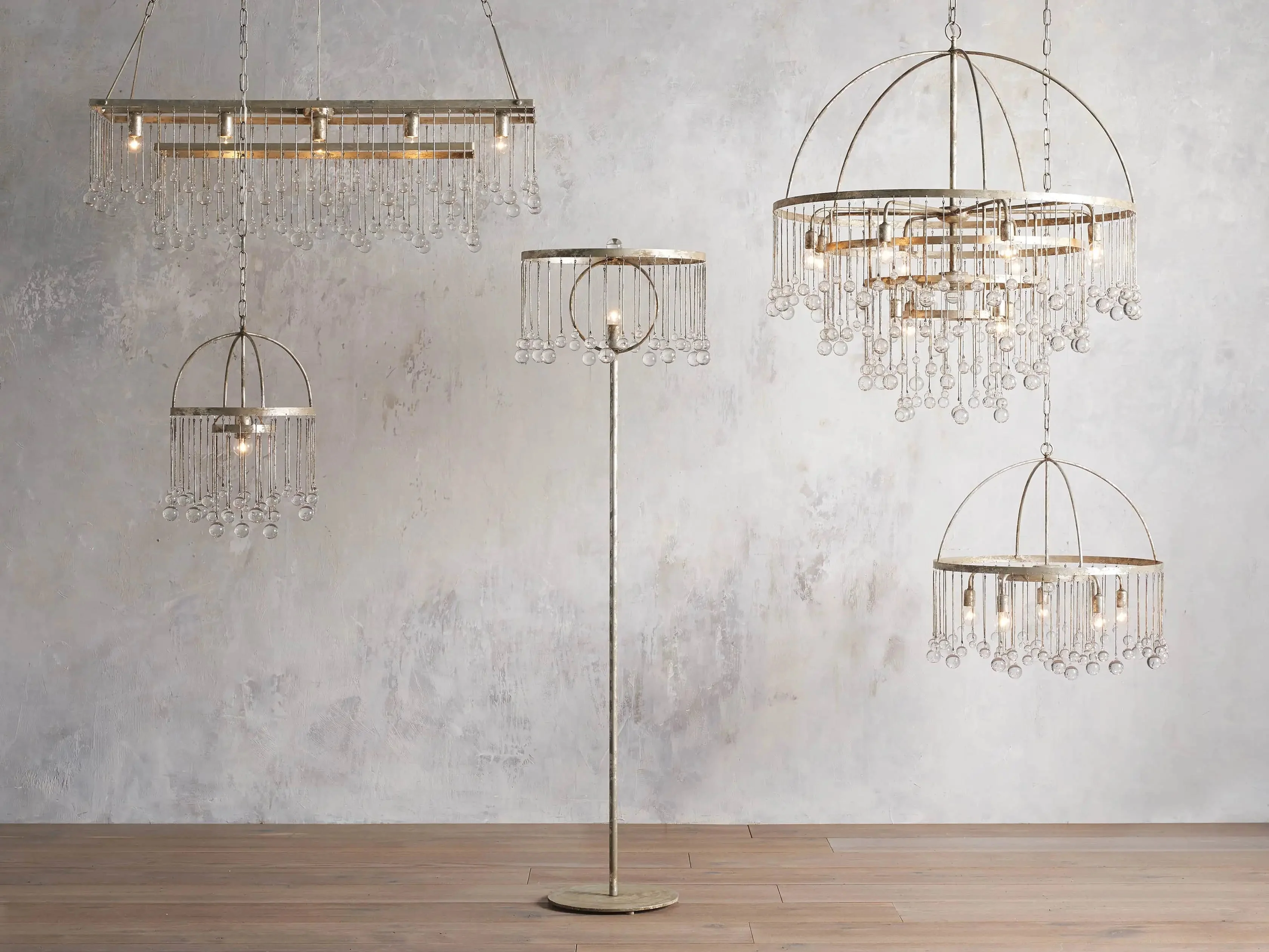 Aubrey Modern Crystal Ball 4 Tier Chandelier 37" - Image 12