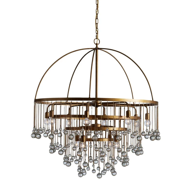 Aubrey Modern Crystal Ball 4 Tier Chandelier 37" - Image 15