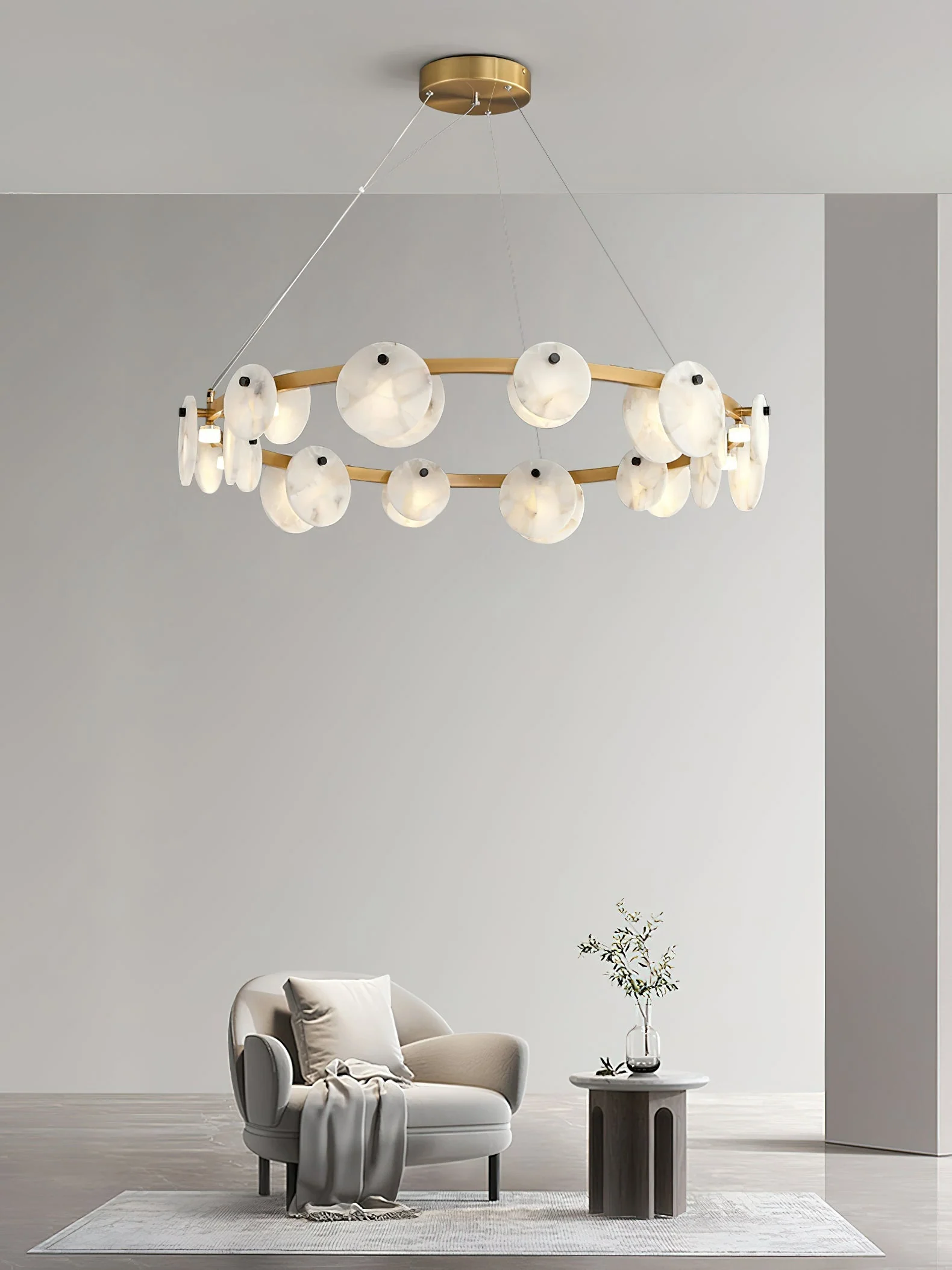 Austen Alabaster Chandelier - Image 6