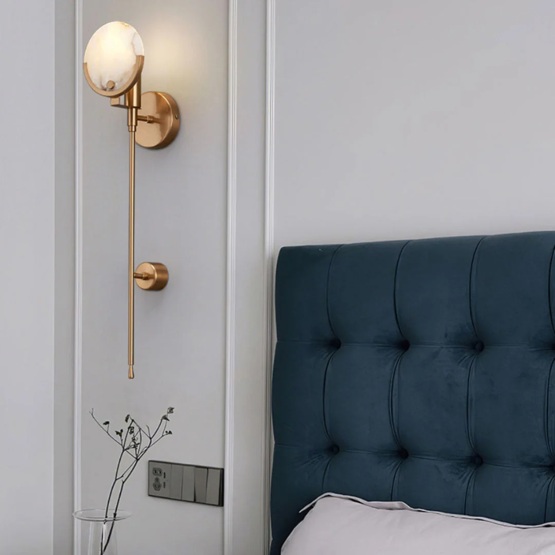 Ava Brass Wall Lamp - Image 8