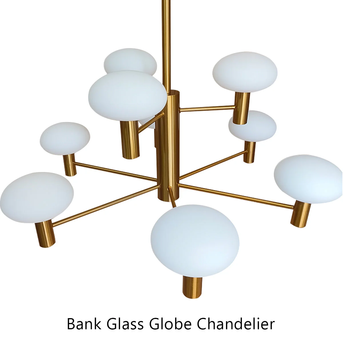 Bank Glass Globe Chandelier - Image 7
