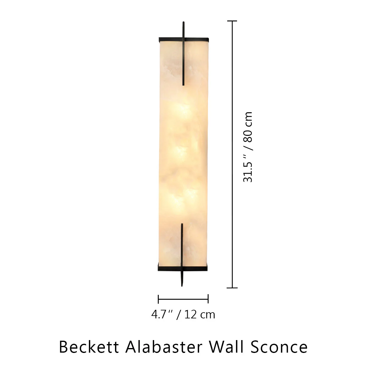 Beckett Alabaster Wall Sconce - Image 18