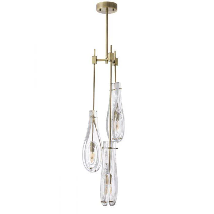 Bellano Modern Brass Chandelier [S/L] - [Brass/Bronze] - Image 2