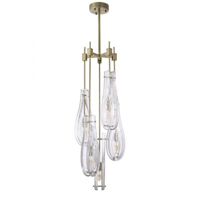 Bellano Modern Brass Chandelier [S/L] - [Brass/Bronze] - Image 5