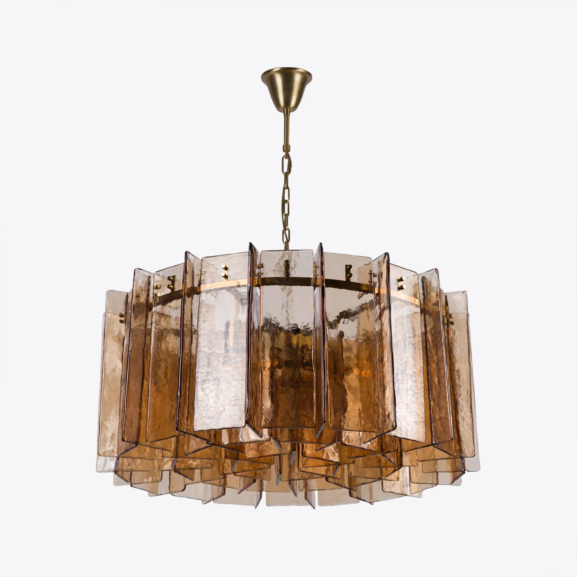 Berlin Chandelier Amber Glass 35" W 47" W - Image 2