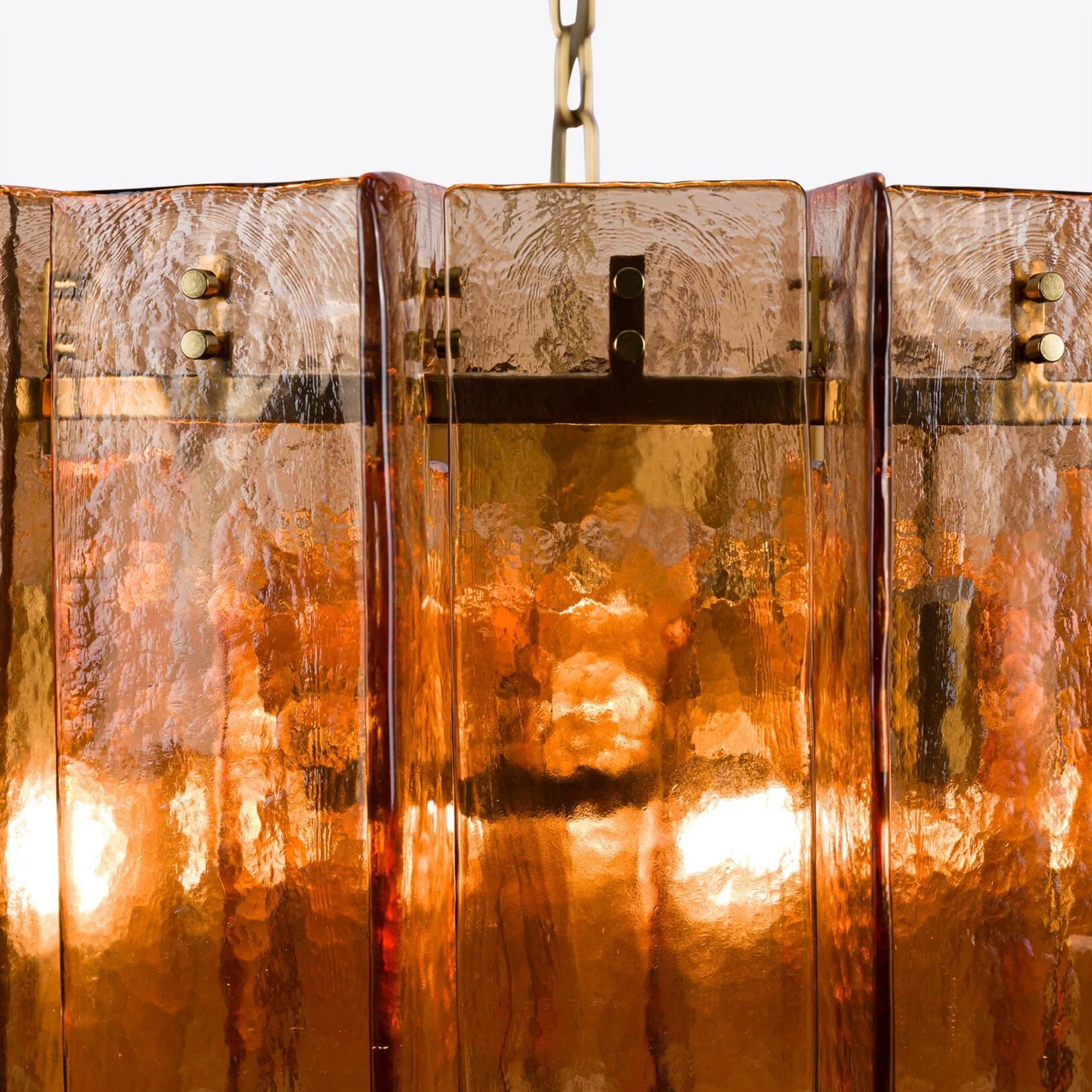 Berlin Chandelier Amber Glass 35" W 47" W - Image 6