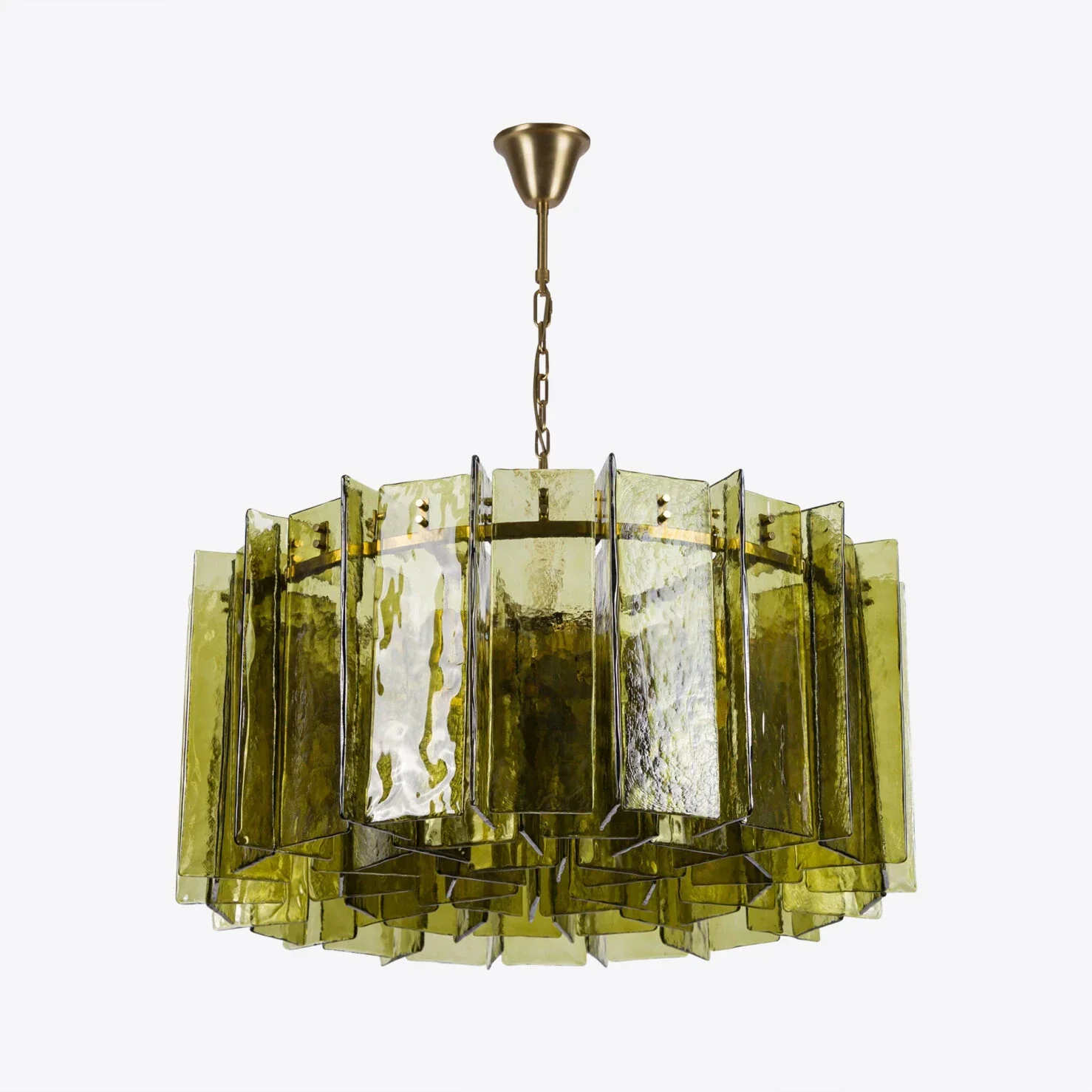 Berlin Chandelier Bottle Green 35" W 47" W - Image 7