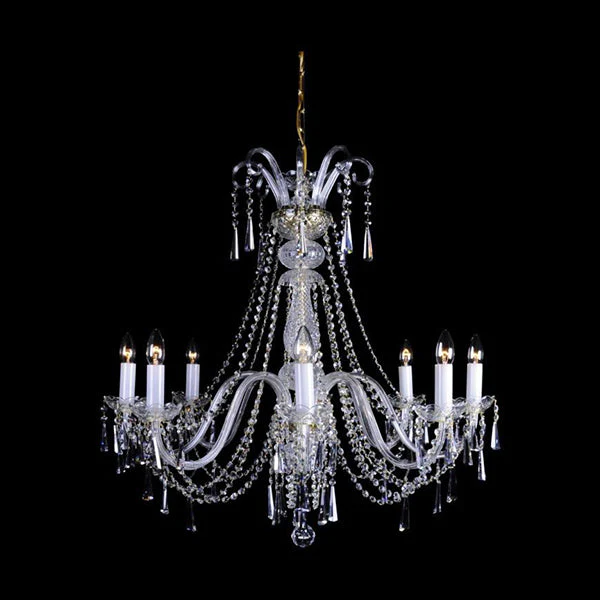 Neo Classic 8-Light Crystal Chandelier - Glass LPS - Image 2