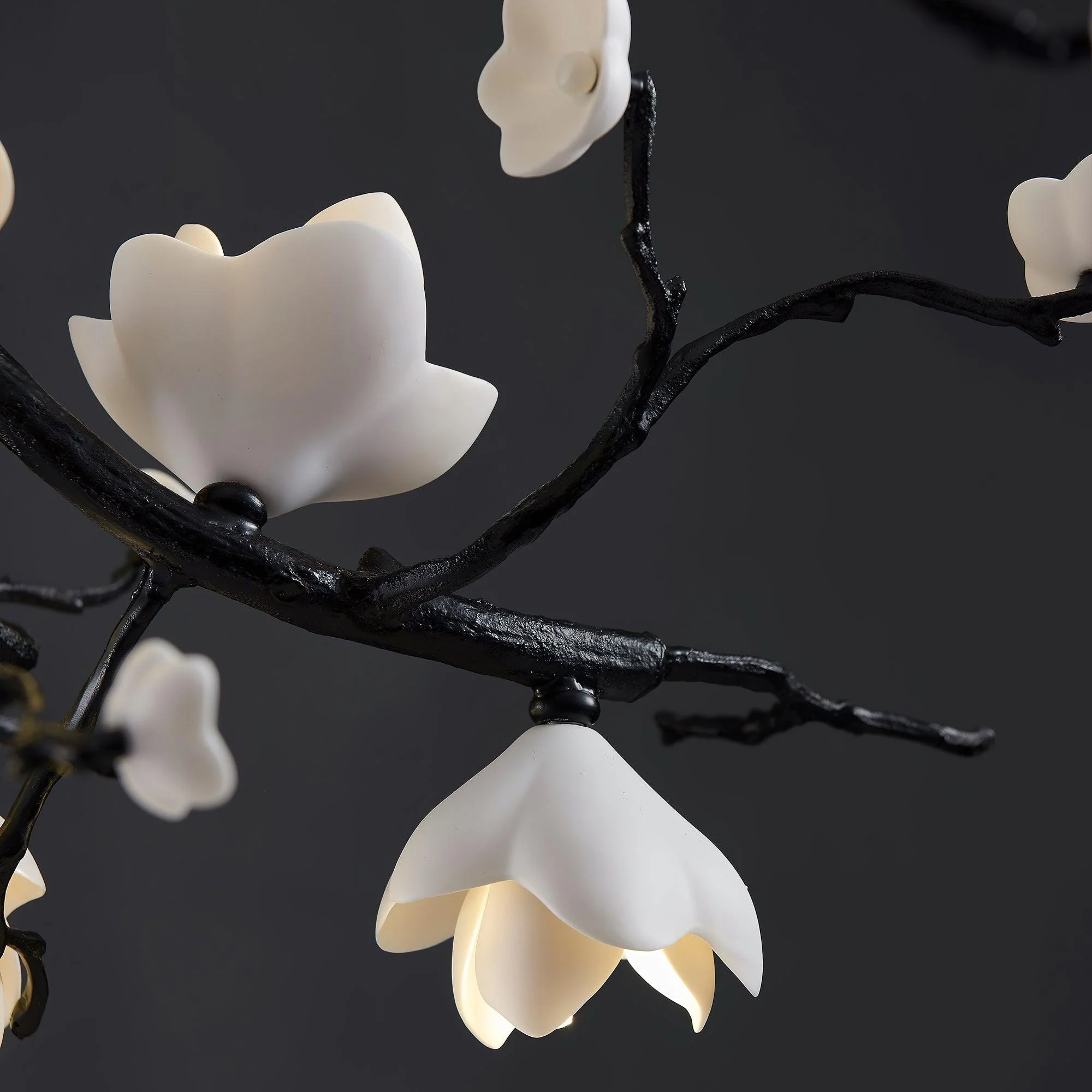 Black Branch Copper Tree Chandelier - Image 20