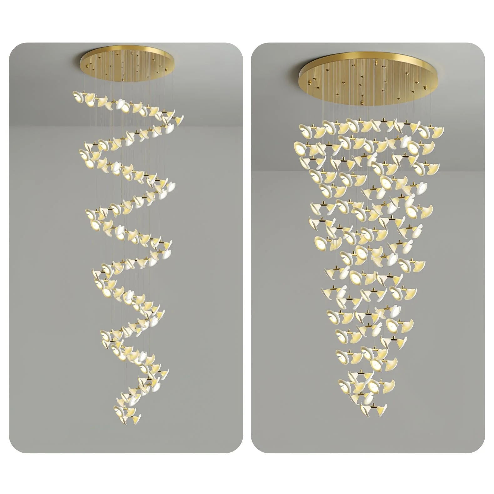 Blossom Double Horn Chandelier - Image 14