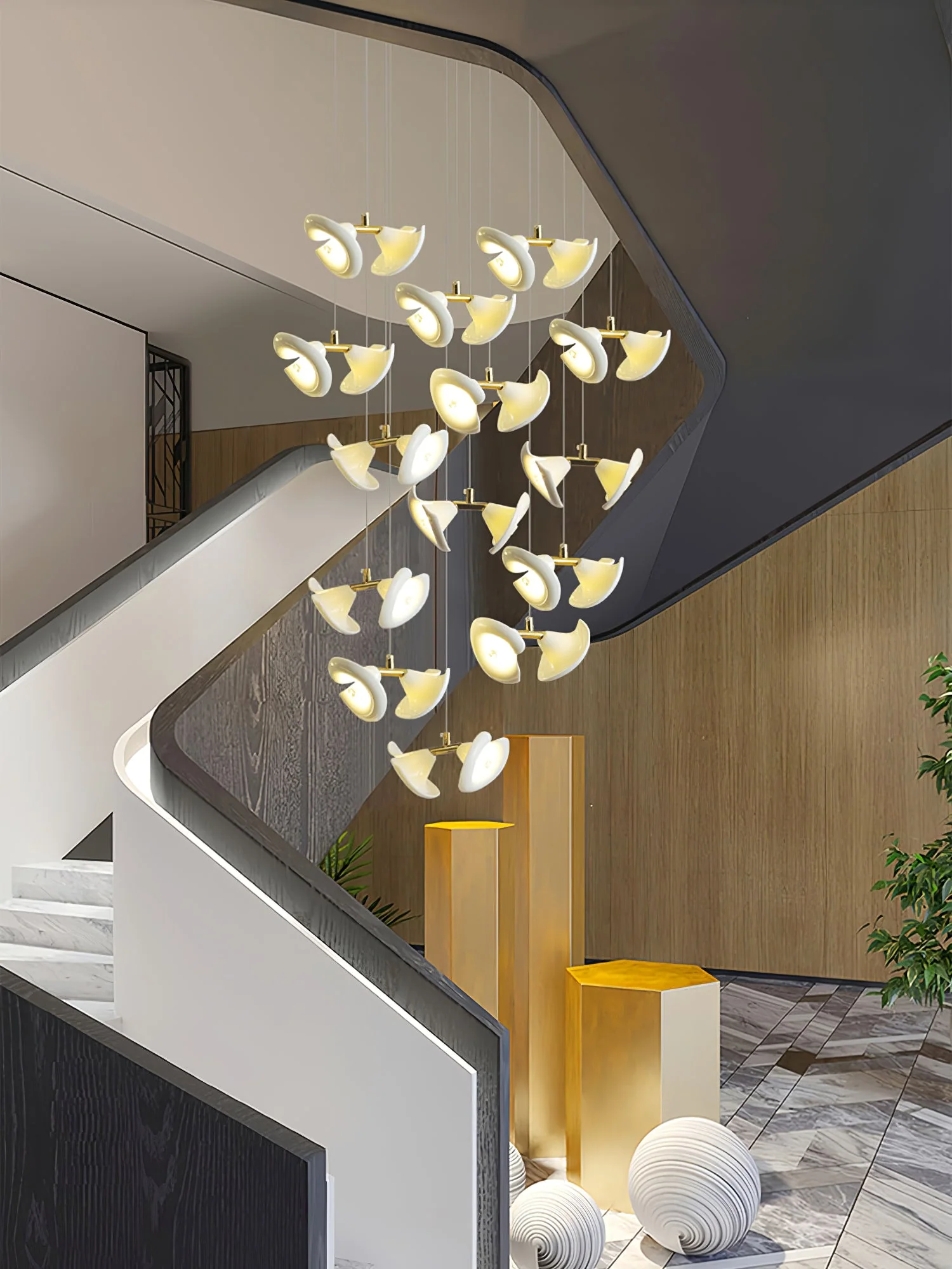 Blossom Double Horn Chandelier - Image 24