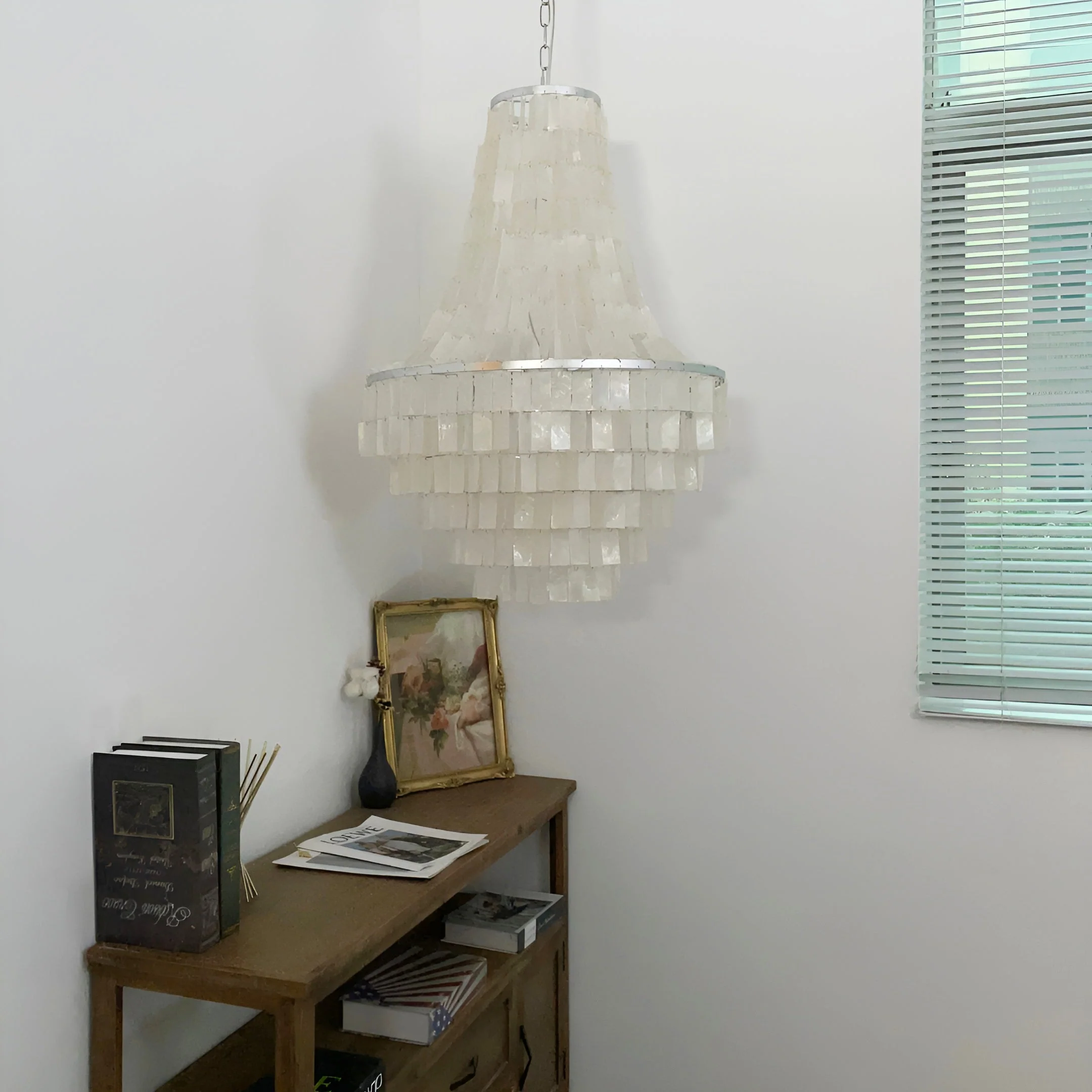 Boho Shell Tiered Chandelier - Image 2