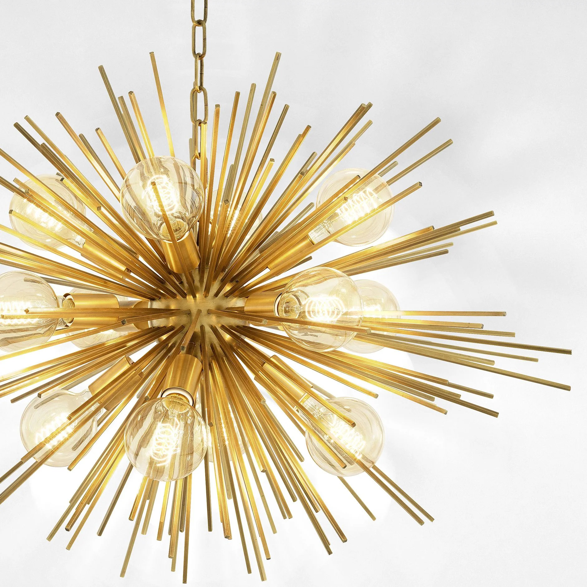 Boivin Modern Brass Chandelier - [Brass] - Image 2