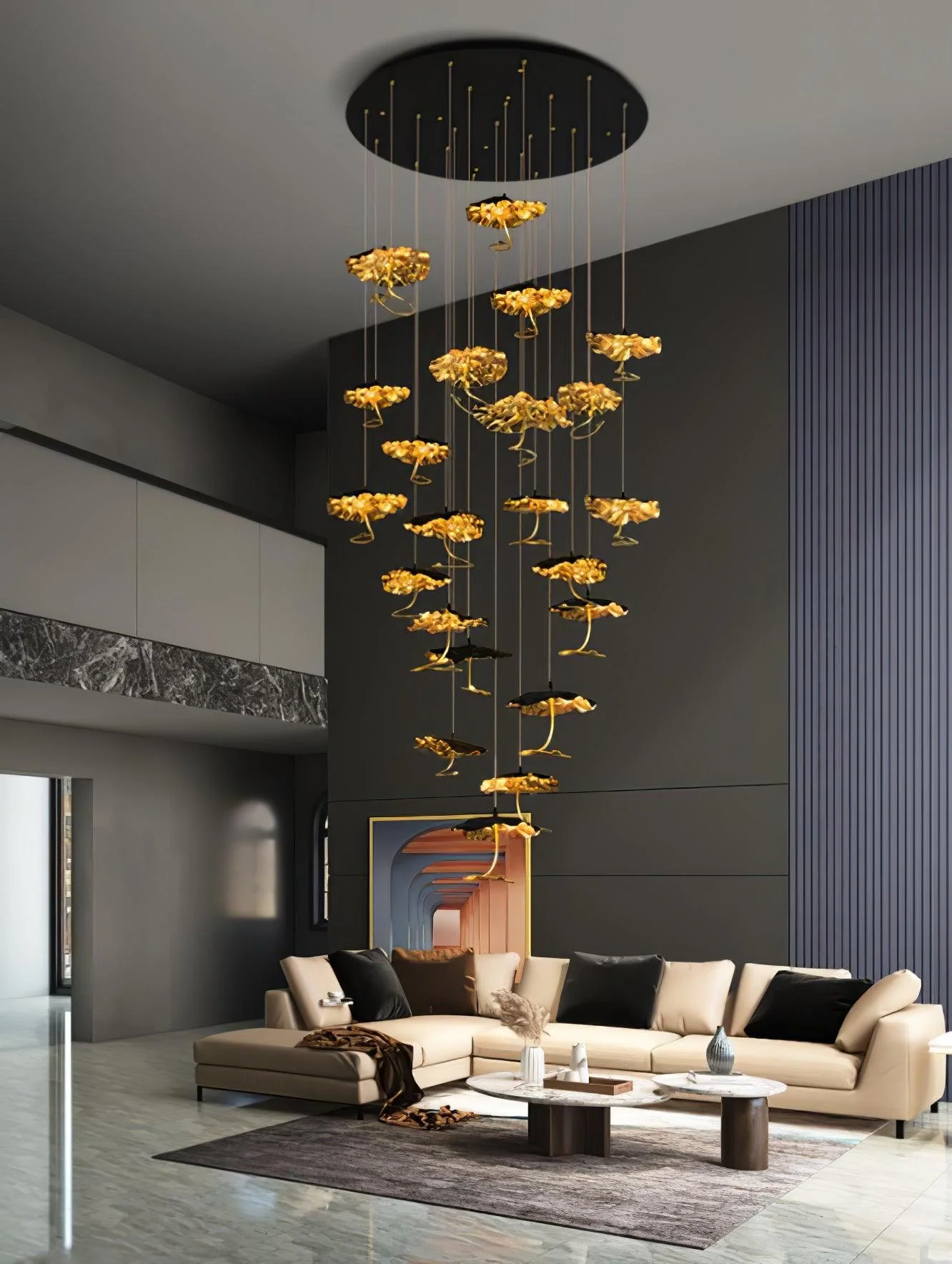 Brass Aviary Constellation Chandelier - Image 13