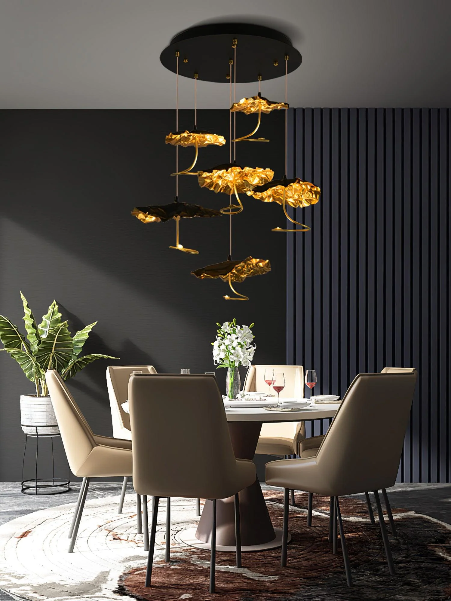 Brass Aviary Constellation Chandelier - Image 17