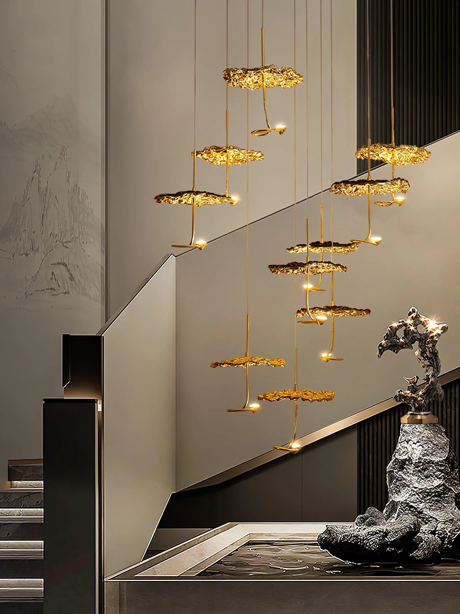 Brass Aviary Constellation Chandelier - Image 61