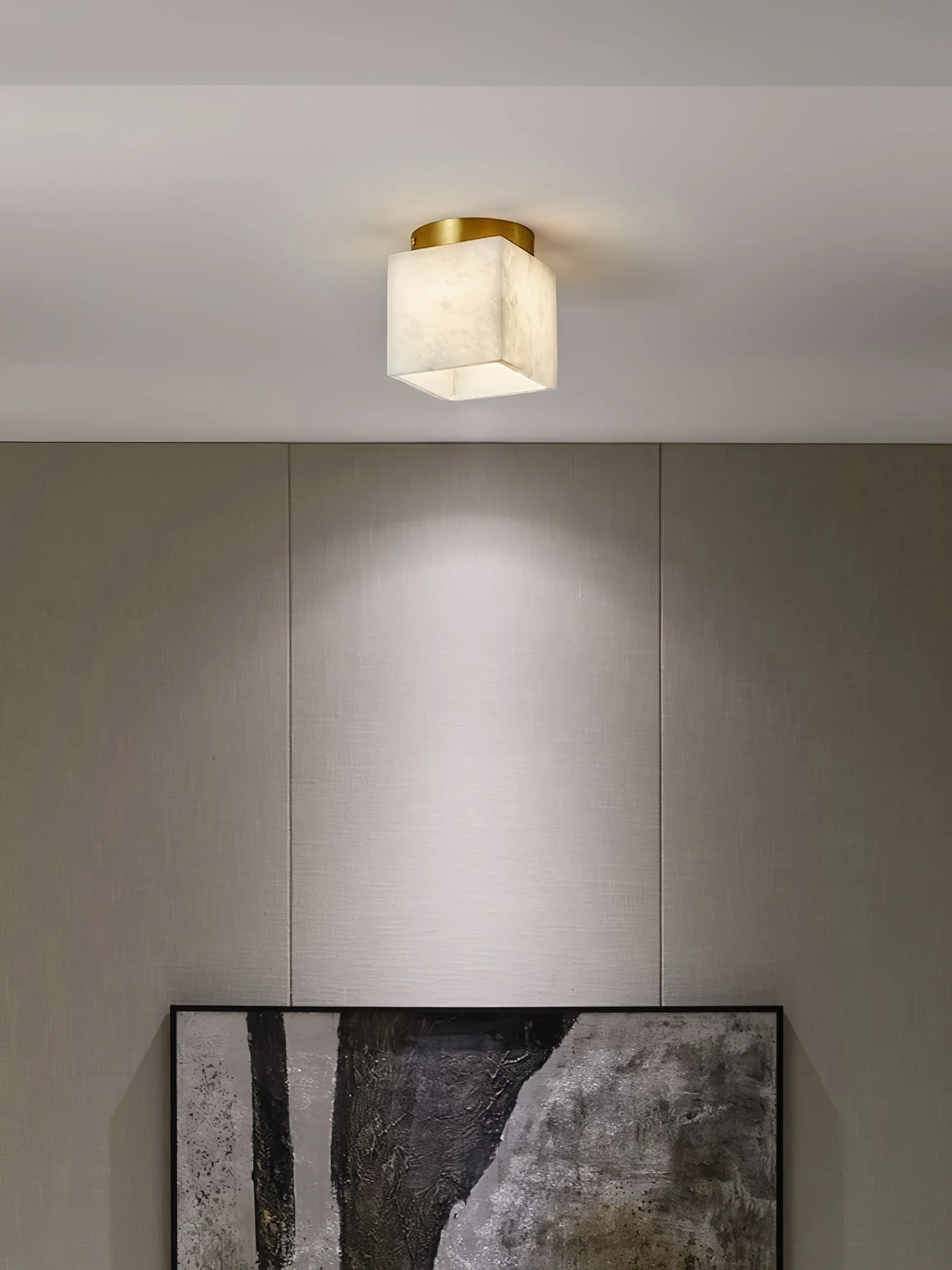 Budnick  Alabaster Ceiling Light - Image 11