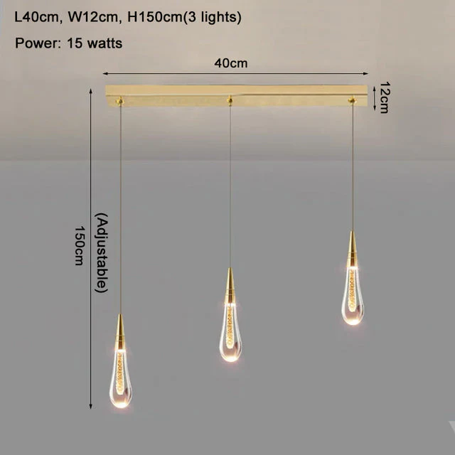 Cadere Water Drop Lighting Fixture - Image 15