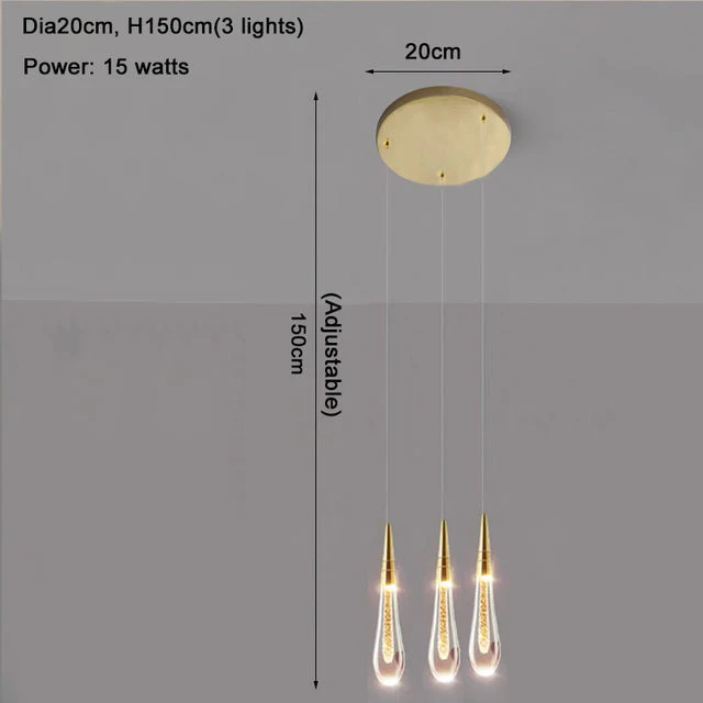 Cadere Water Drop Lighting Fixture - Image 16