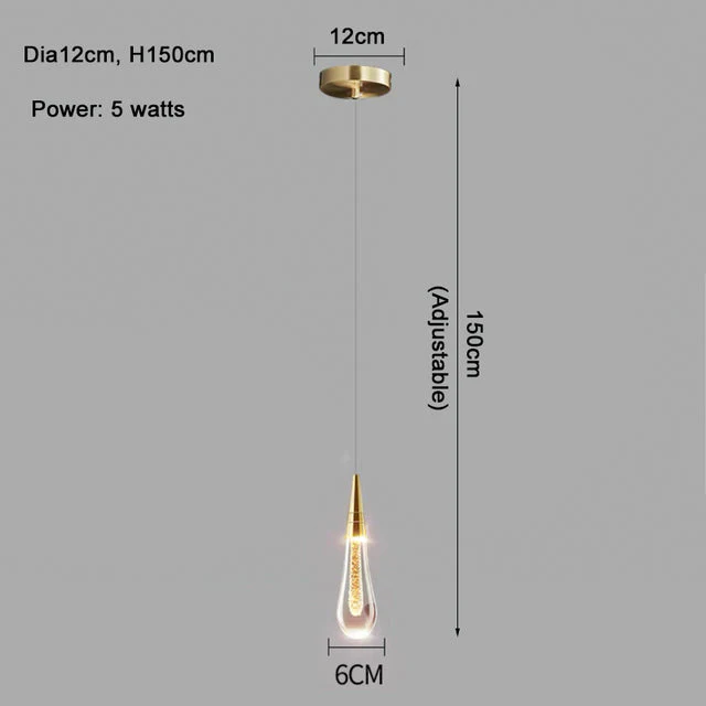 Cadere Water Drop Lighting Fixture - Image 7