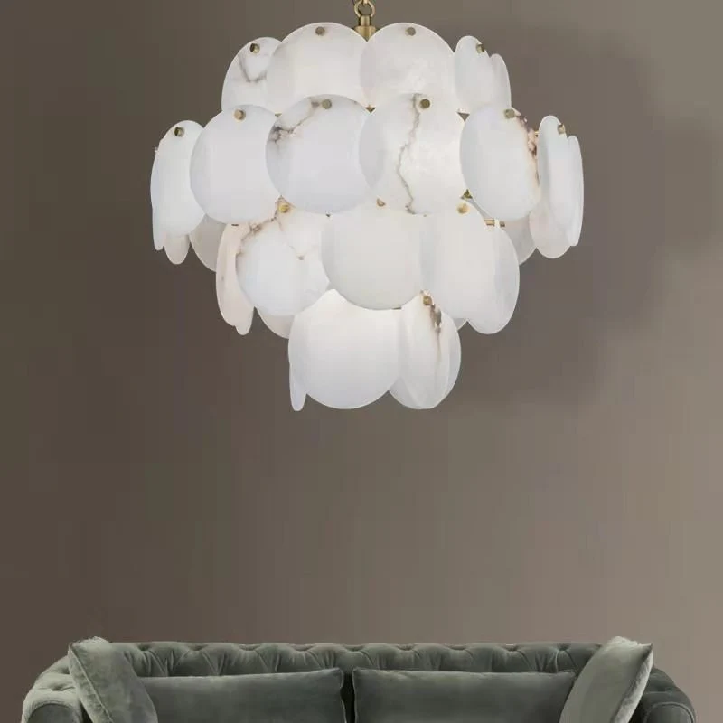 Caelum Alabaster Chandelier Light - Image 4