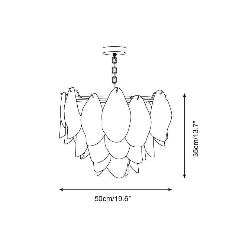 Caia Murano Glass Chandelier for Living Room - Image 14