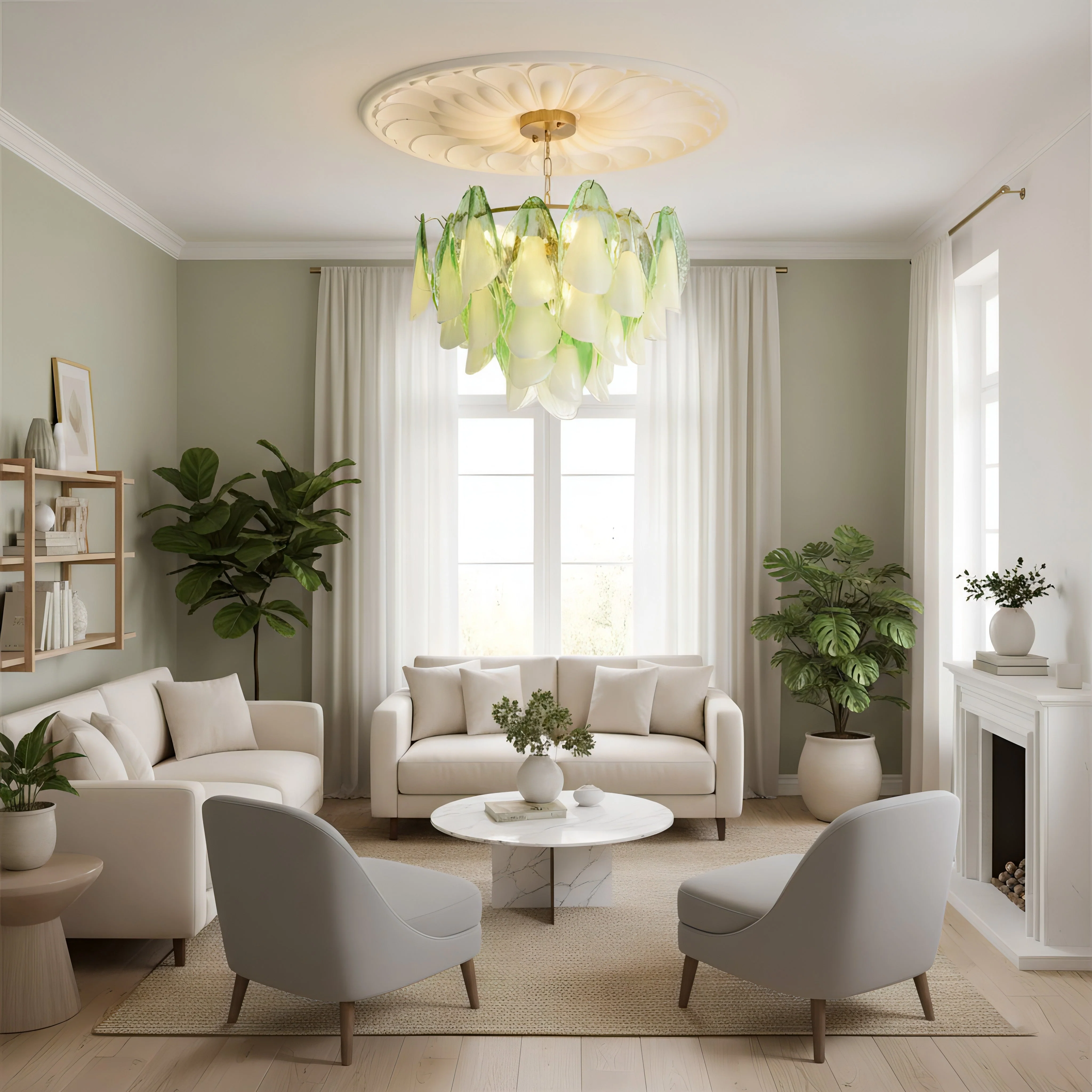 Caia Murano Glass Chandelier for Living Room - Image 19
