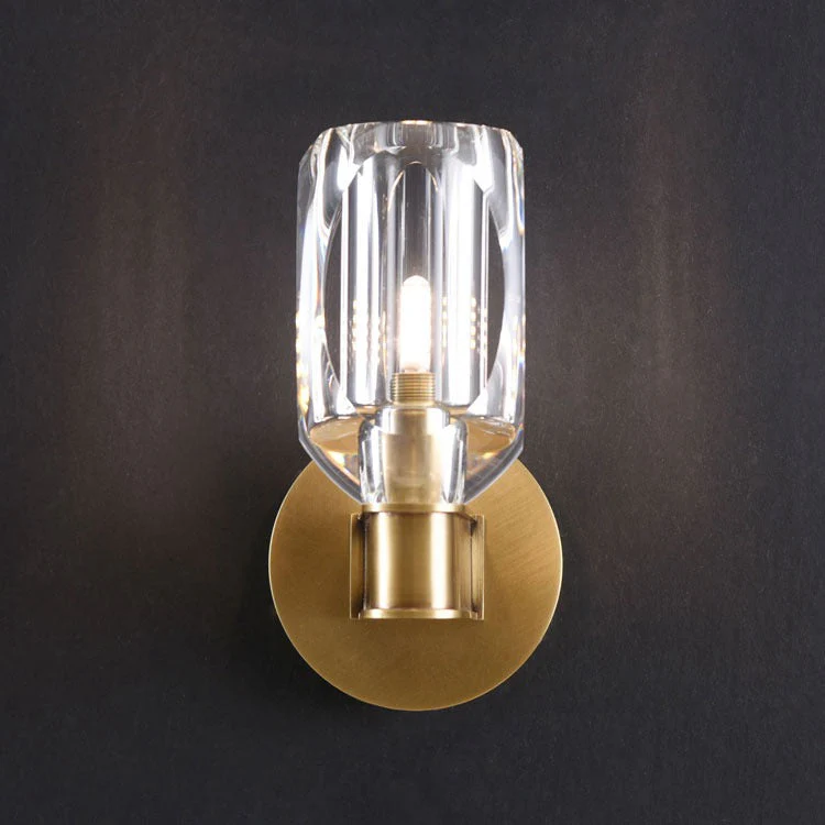Cameron Crystal Glass Cup Wall Sconce - Image 2