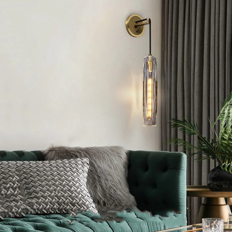 Cano Smoke Crystal Shade Wall Sconce - Image 6