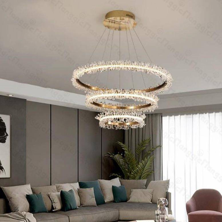 Capri 3-Tier Crystal Chandelier - Image 2
