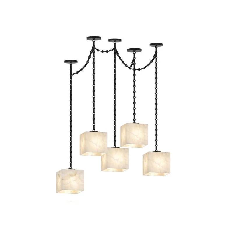 Cascade Chain Cube Chandelier - Image 11