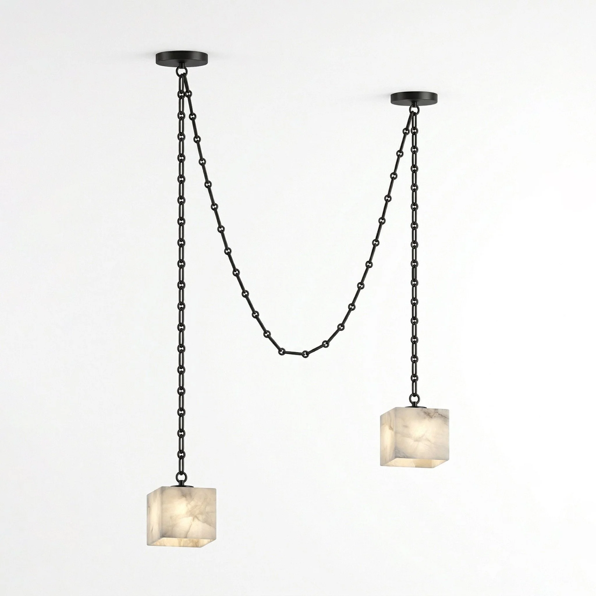 Cascade Chain Cube Chandelier - Image 17