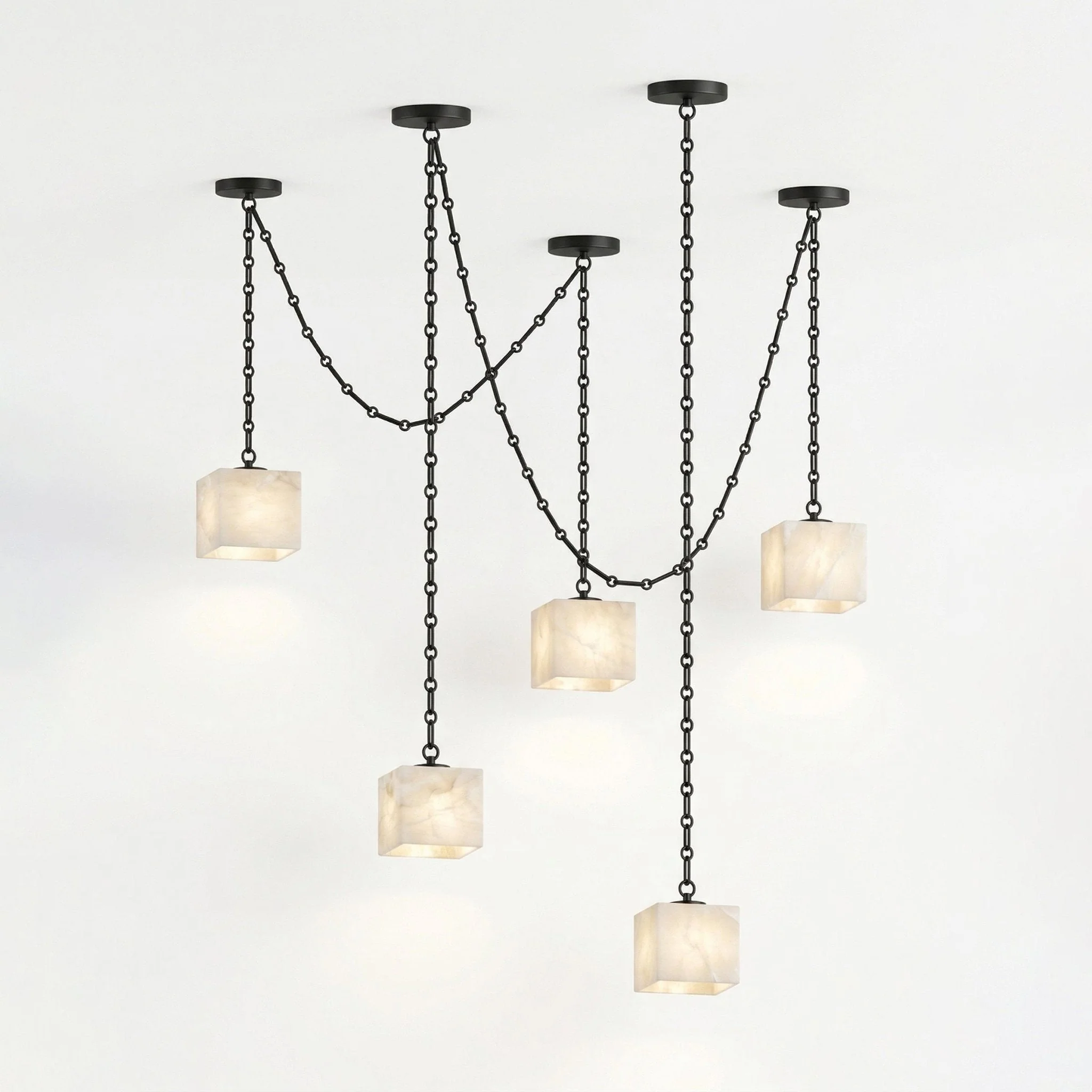 Cascade Chain Cube Chandelier - Image 18