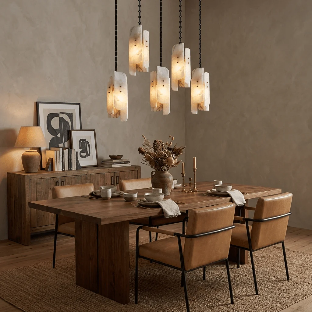 Cascading Chain Cluster Chandelier - Image 3