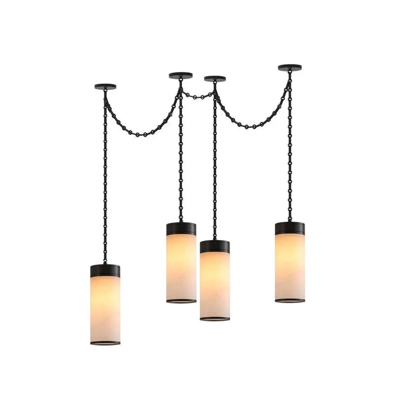 Cascading Chain Cylinder Chandelier - Image 12