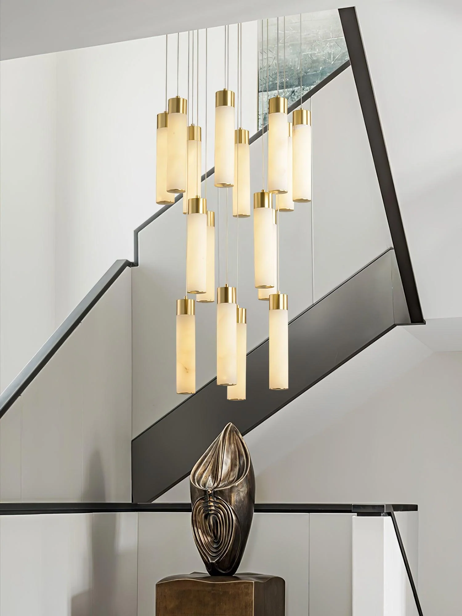Celestial Alabaster Cascade Chandelier - Image 12