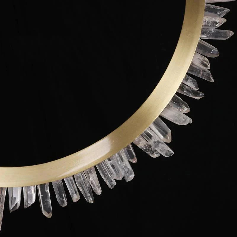 Cervine Modern Rock Crystal Ring Round Chandelier Cluster - Image 5